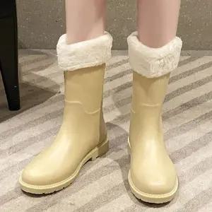 기모 여성 레인부츠 탈부착 안감 봄 가을 방수 부츠 첼시부츠 기모레인부츠 여성레인부츠