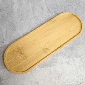 소품나무트레이 디퓨저우드쟁반 미니 우드 트레이 타원형 M 대나무트레이 우드트레이