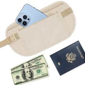 여행용 도난방지 허리 가방 슬림 힙색 허리파우치 여행용허리백 유럽여행힙색 허리전대