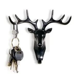 벽걸이장식 현관문열쇠걸이 DIY사슴모형 사슴뿔 장식 후크 흡착판 귀여운후크