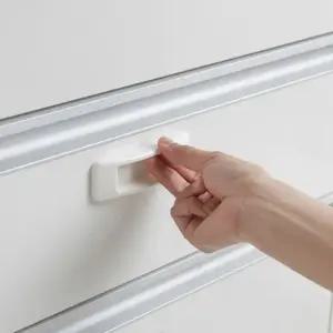 TC2 접착식 창문 다락문 방문 슬림 손잡이 문고리 핸들 붙이는손잡이 서랍손잡이