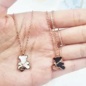 목걸이 PM10003 곰펜던트 귀여운 써지컬스틸 우정목걸 하리보목걸이 곰돌이체인목걸이