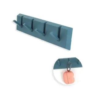 부착식 소품 차키 심플 다용도 후크걸이 블루 흡착판 귀여운후크 모자정리걸이