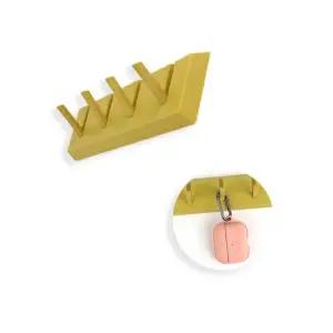 부착식 소품 차키 심플 다용도 후크걸이 노랑 흡착판 귀여운후크 모자정리걸이