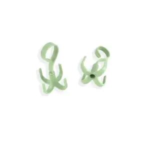 머플러 벨트 옷장정리 옷걸이후크 녹색 흡착판 귀여운후크 모자정리걸이 모자부착형