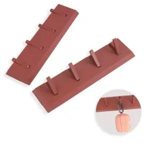 부착식 소품 차키 심플 다용도 후크걸이 레드 흡착판 귀여운후크 모자정리걸이