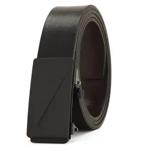 남성 데일리 디자인 베이직 블랙 컬러 자동버클 벨트 남성벨트 남자명품벨트 명품벨트