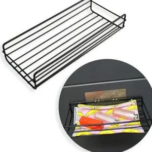 주방 공간활용 사무실 부착식 수납선반 블랙 흡착판 귀여운후크 모자정리걸이 모자부착형