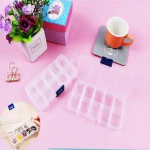 소형 공예 보관함 아크릴 1P 비즈 10칸 소품 소품케이스 비즈케이스 구슬케이스 비드케이스