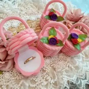 꽃바구니 프로포즈 반지케이스 연인 선물 결혼 예물 고백 여자친구 특별한 반지보관함