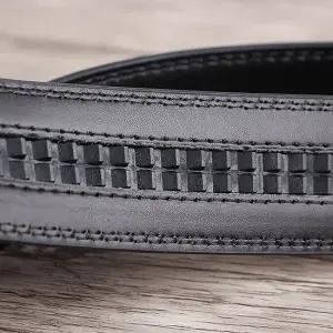 벨트 소가죽 길이조절 검정 심플 자동벨트 남성용 남성벨트 허리띠 소가죽벨트 고급벨트