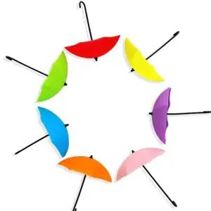 인테리어 부착식 열쇠 우산모양 후크걸이 흡착판 귀여운후크 모자정리걸이 모자부착형