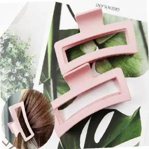 많은 헤어핀 올림머리 사각 숱 머리 핑크1P 머리핀 해어핀 머리집게 헤어집게 사각집게