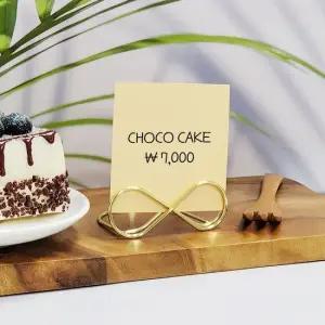 심플 금속 명함 홀더 메뉴꽂이 사진꽂이