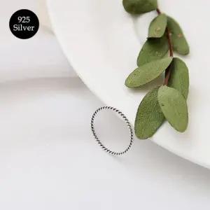 925 Silver) 꼬임링 실반지 B 35 은반지 커플반지 여성반지 링 ring
