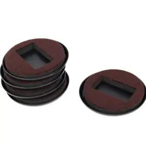 자국방지 층간소음 EVA폼 카페트전용 의자바퀴 고정커버 갈색 5개입 테이블다리 쇼파다리