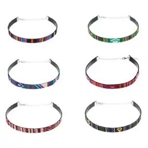 빈티지 패턴 자수 초커 6종 패션목걸이 가죽초커 초커 초커목걸이 자수초커 가죽초커