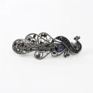 사파이어 버드 헤어핀 자동 포인트핀 실삔 l