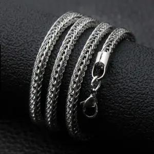 폭스 체인 목걸이 3mm 체인목걸이 써지컬스틸 목걸이줄 목걸이체인 남자목걸이