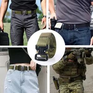밀리터리 서바이벌 원터치 버클 캐주얼 벨트 남성벨트 캐주얼벨트 청바지벨트 작업복벨트
