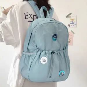 데일리 뱃지 포인트 캐주얼 스트링 포켓 빅 백팩 캐주얼백팩 남자중저가가방