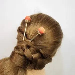 제주도 감귤 비녀 헤어핀 선물 제주여행 공항 소품샵 기념품 여름 촬영 수하물 기내반입