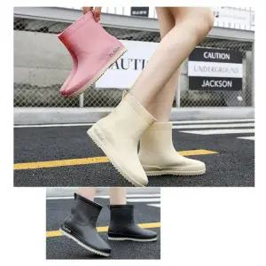 데일리 심플 아이템 첼시부츠 여성 미들레인부츠 여성레인부츠 여성숏레인부츠