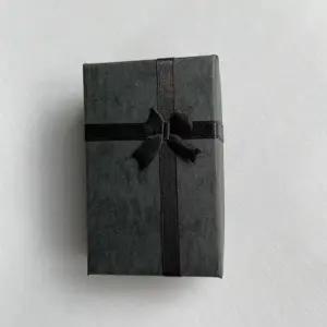 케이스 종이 블랙 사각 박스 선물용 액세서리 목걸이 블랙 사각 포장 보석함