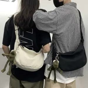 베이직 개구리인형 크로스백 남녀공용 심플 학생가방 옆으로매는가방 직장인크로스백