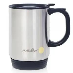 BS 카네이션 비엔나 머그 스텐)350ML 뚜껑머그컵 손잡이컵 등산컵