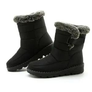 방한용품 남여공용 심플 양털 퍼안감 방한부츠 여자레인부츠 여성미들레인부츠