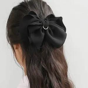 버터플라이 여성헤어핀 큐빅헤어핀 블랙 자동헤어핀 나비머리핀 반묶음헤어핀