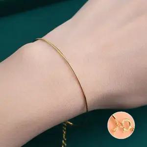 심플 디자인 데일리 레이어링 링뱅글 골드 팔찌 여성팔찌 여성주얼리 가죽팔찌 스타일