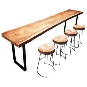 카페 우드슬랩 스탠딩 다찌 원목 바테이블 우드