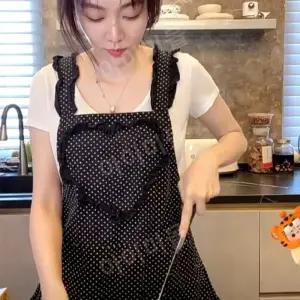 앞치마 짧은 입는 여름앞치마 여름용 방수 홀