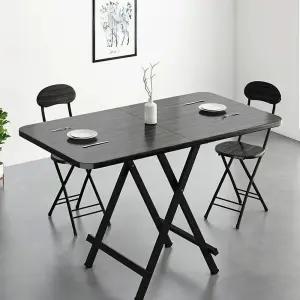 6 폴딩 이동식 식탁 원형 테이블 접이식 의자