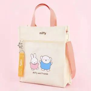 캐릭터 초등학생 보조가방 아이보리 신발주머니 펄키링 학원가방 신학기 다용도 크로스백