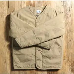 남자 빈티지 패딩 점퍼 잠바 추동 노칼라 코트 보온 커플 브이넥 재킷 아우터 BE5