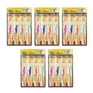 메디케어 이중미세모 금칫솔 금모칫솔 G 5개 4개입