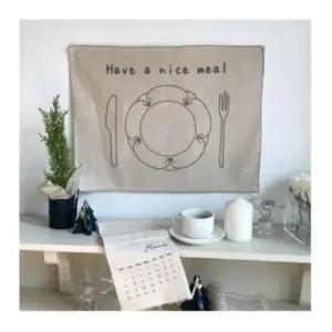 린넨 디쉬 패브릭 포스터 가림막 커튼 가리개 커텐 바란스 가림천 천포스터 가림천