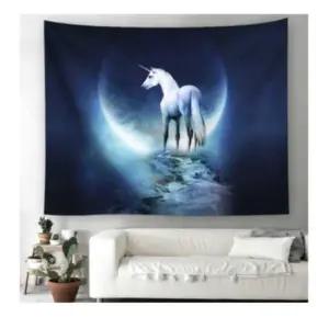 유니콘 패브릭 포스터 가림막 커튼 가리개 커텐 바란스 가림천 천포스터 가림천