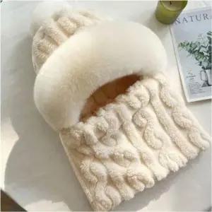 방울비니 넥워머 겨울 기모 보온 극세사