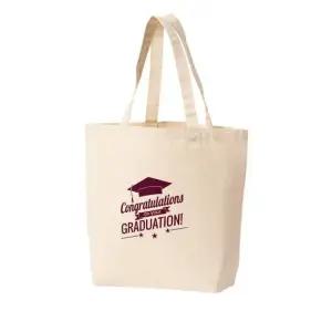 에코백 축하 졸업 새로운시작 학사모 졸업식 인생 토트백 에코백 숄더백 여성가방 캔버스 핸드백 크로스백