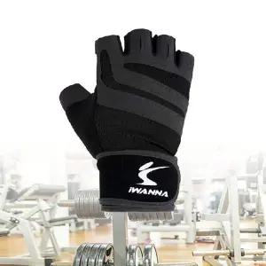 헬스장갑 턱걸이 트레이닝 글러브 2중 밴드 블랙 M 풀업장갑