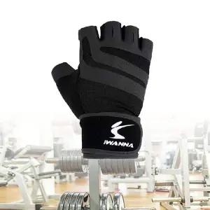 헬스장갑 운동 트레이닝 글러브 2중 밴드 블랙 XL 풀업장갑 철봉장갑