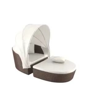 풀빌라 라탄 원형소파 썬베드 리조트 그늘막 수영장