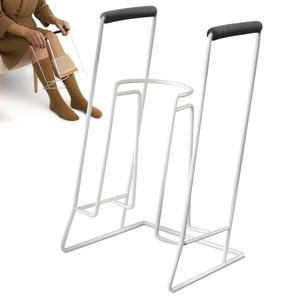 Stocking Donner 양말 보조 도구 남성 또는 여성용 압박 - 부드러운 폼 그립이 있는 튼튼한 금속 디자인 스타킹 및 양말과 함께 쉽게 사용할 수 드레싱 엉덩이 키트 레귤러