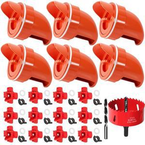 TAOGU 치킨 피더, 폐기물 없는 자동 가금류 급식기 포트, 닭 모이통 및 급수기 세트, 키트