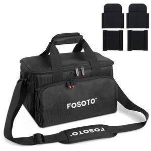 FOSOTO 캐논 빅시아 HF G50 EOS 80D 90D 6D Mark II 파나소닉 HC-X1500 HC-X2000 소니 HDR-CX900 DSLR SLR 카메라와 호환되는 대용량 사진 카메라 가방 비디오 캠코더 백 케이스
