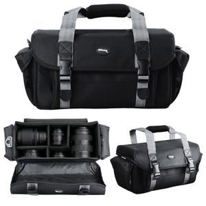 Ultimaxx 이중 버클 및 포켓이 있는 대형 방수 카메라 백 - 소니, 니콘, 캐논, 올림푸스, 펜탁스, 파나소닉, 삼성 기타 SLR 캠코더에 적합